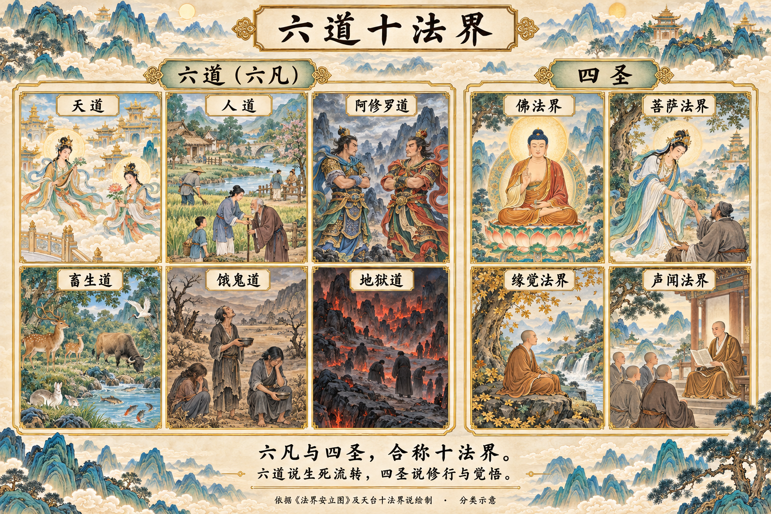 六道十法界图